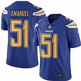 Nike Men & Women & Youth Chargers 51 Kyle Emanuel Electric Blue Color Color Rush Limited Jersey,baseball caps,new era cap wholesale,wholesale hats